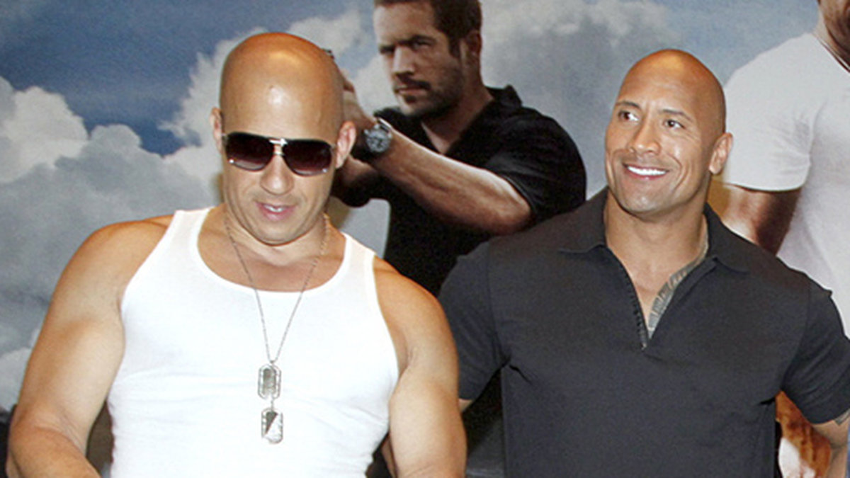 Bättre tider...Vin Diesel och The Rock år 2011. 