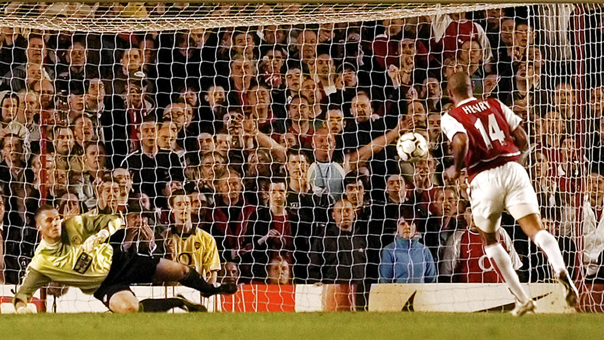 Henry gjorde 175 mål för Arsenal i Premier League. 