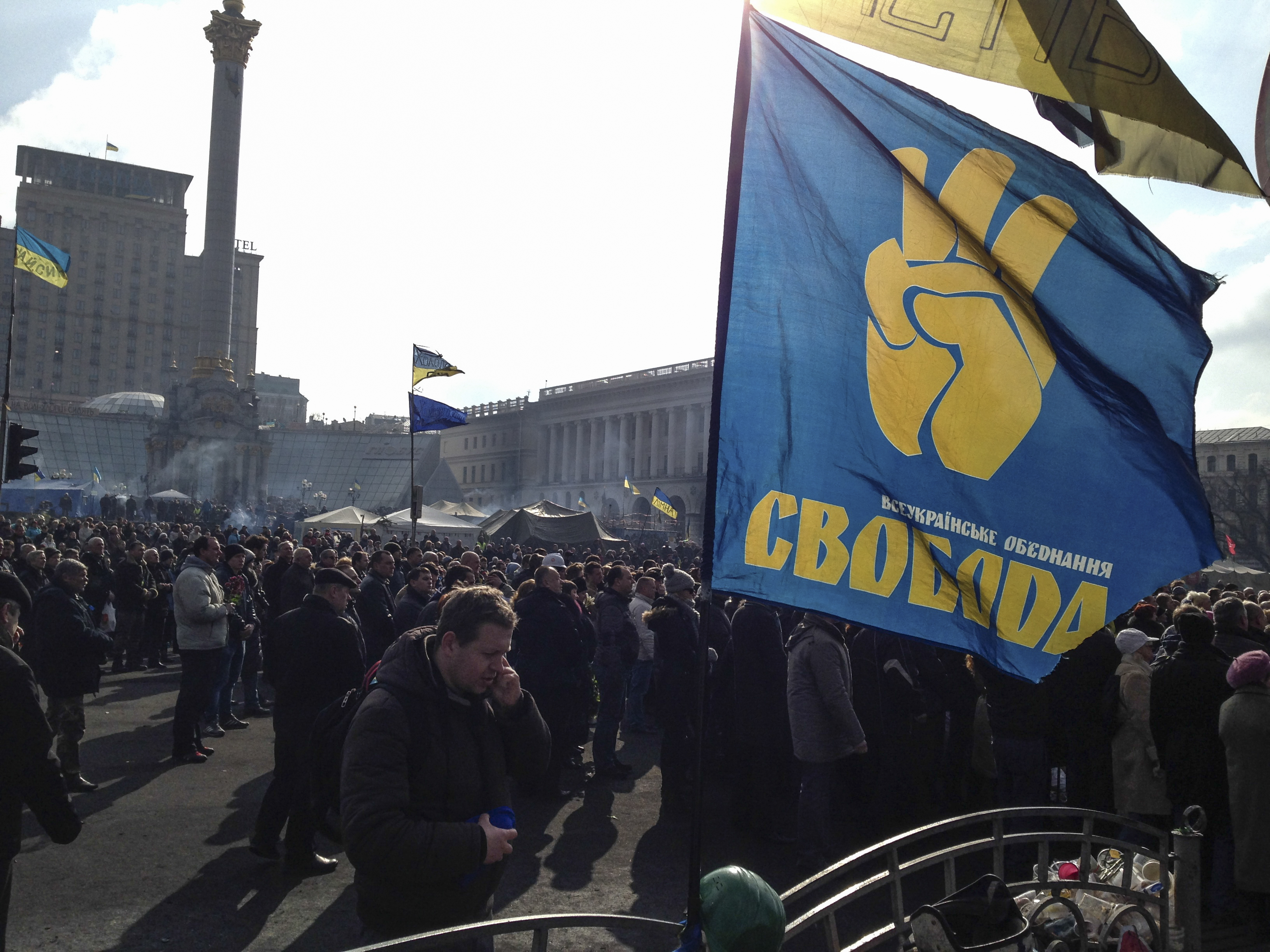 Självständighetstorget i Kiev, Ukraina.