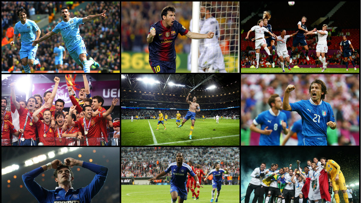 Här är de 12 starkaste och viktigaste fotbollsögonblicken från 2012.