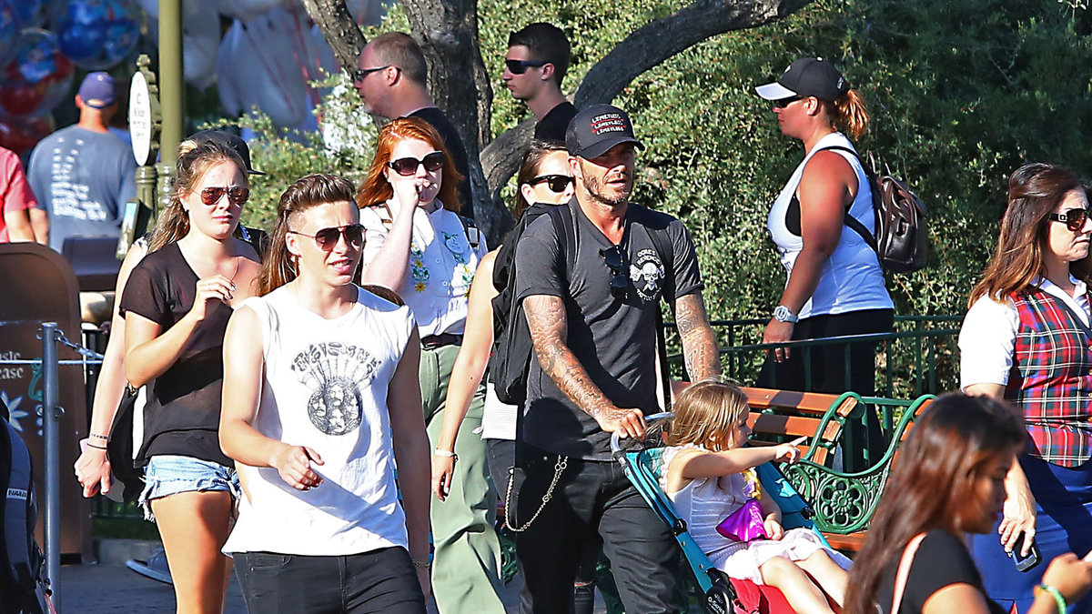 Beckham med familjen.