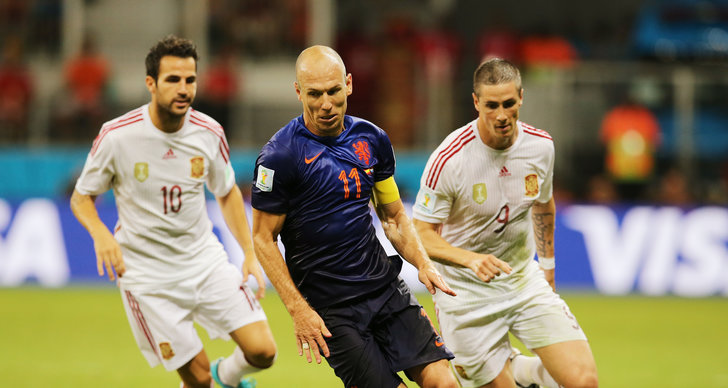 Hastighet, världens snabbaste, Fotboll, Arjen Robben, VM, Sergio Ramos
