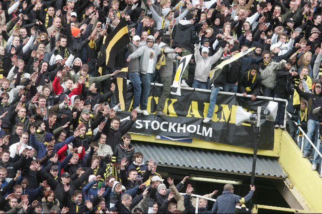 Black Army under matchen mot IFK Göteborg.