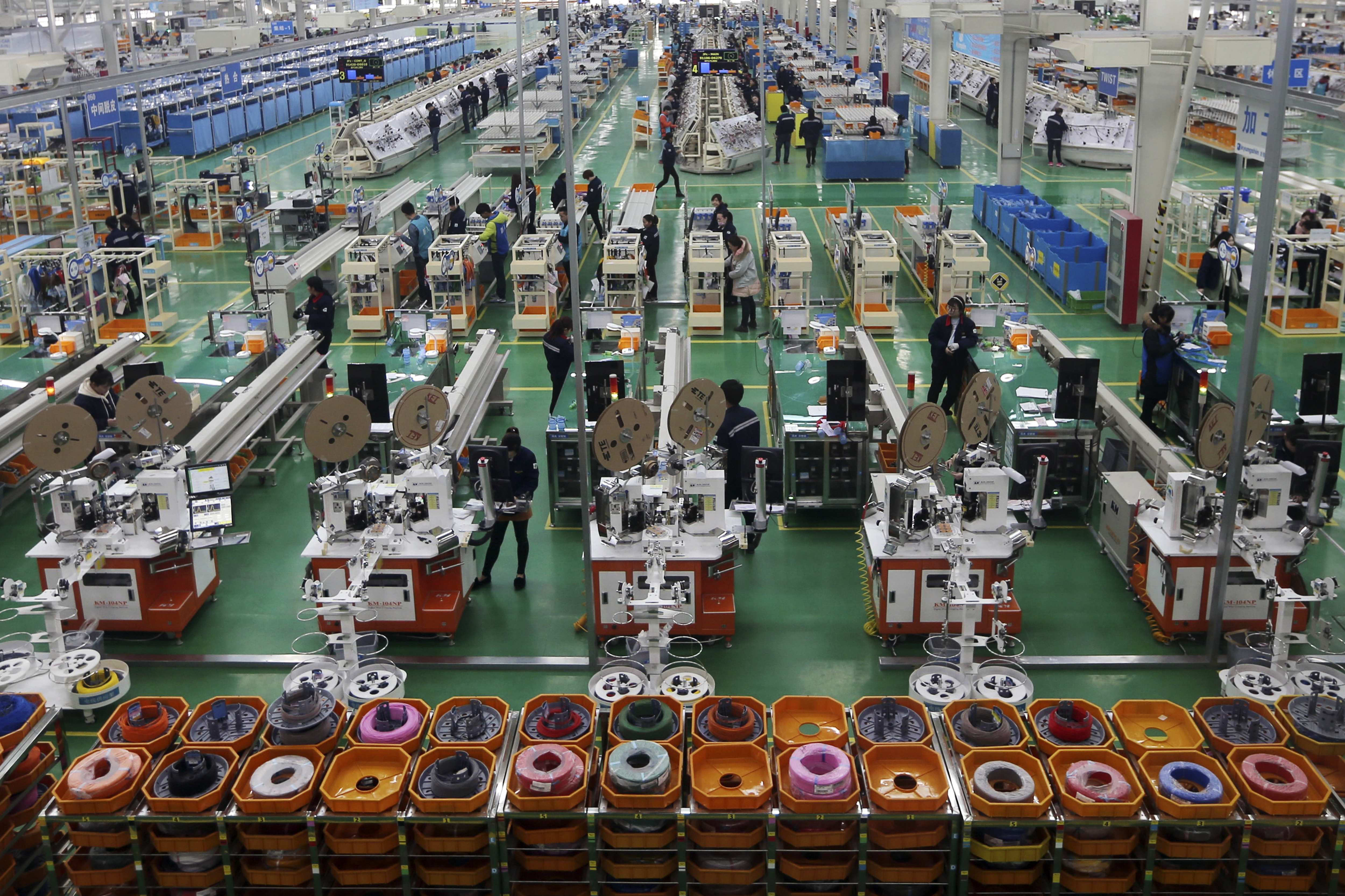 Produktion av varor i Kina är enorm Produktion av varor i Kina är enorm