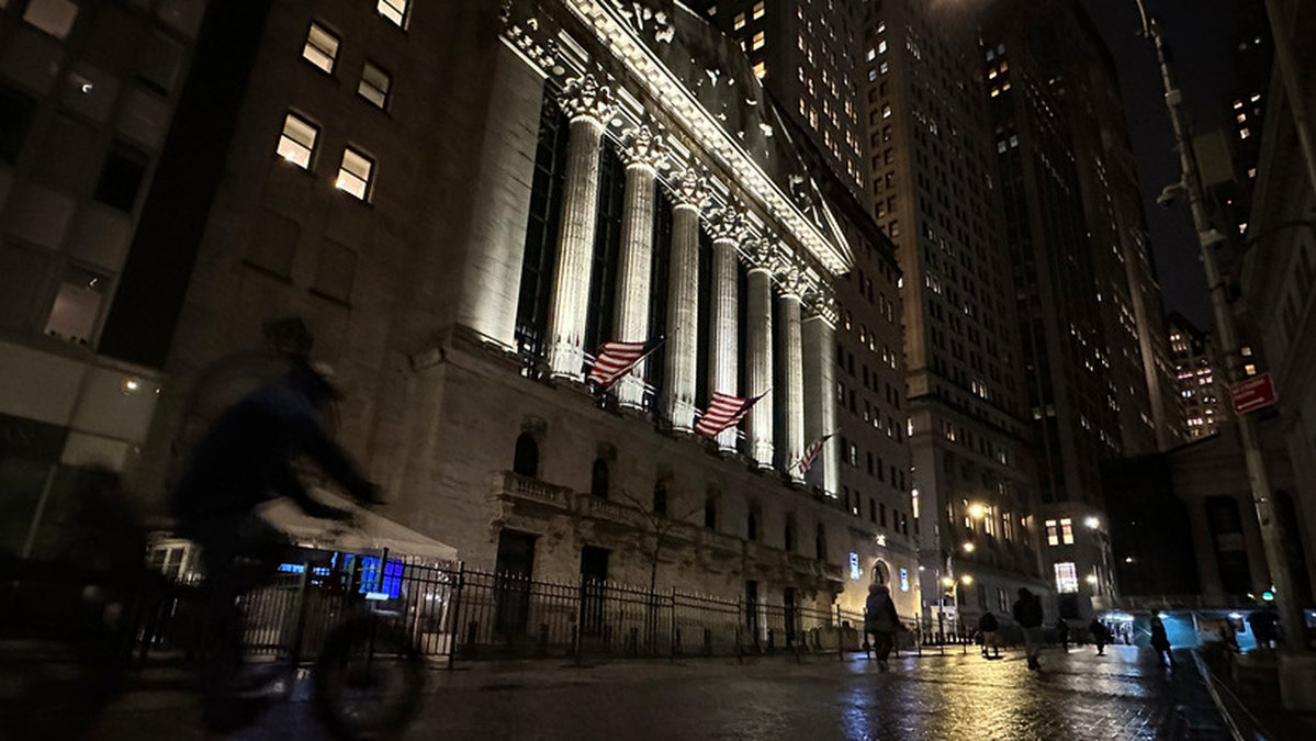 New York-börsen bjöd på en blandad kompott på tisdagen. Arkivbild.
