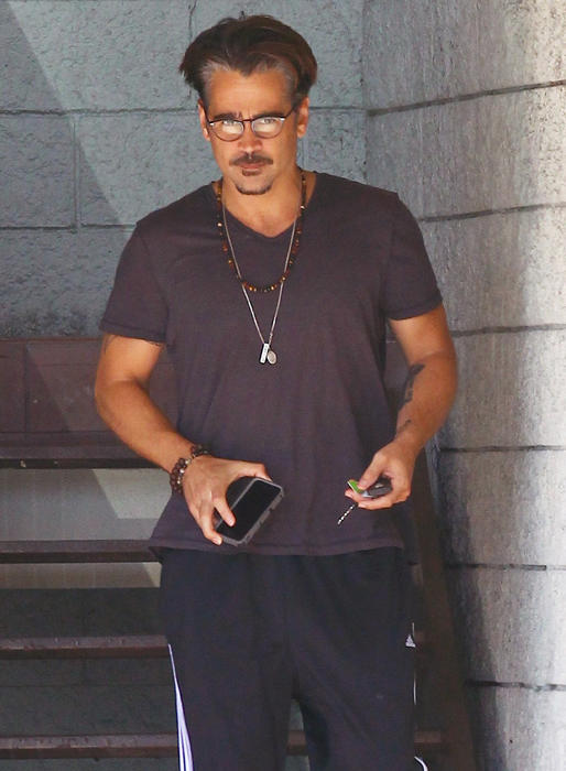 Colin Farrell lämnar gymmet. Colin Farrell lämnar gymmet.