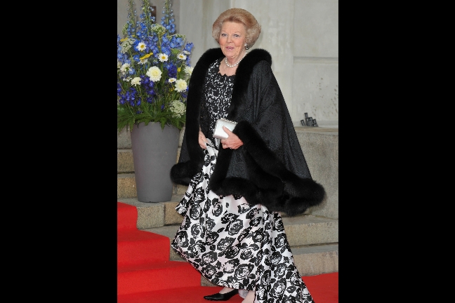 Drottning Beatrix från Nederländerna.