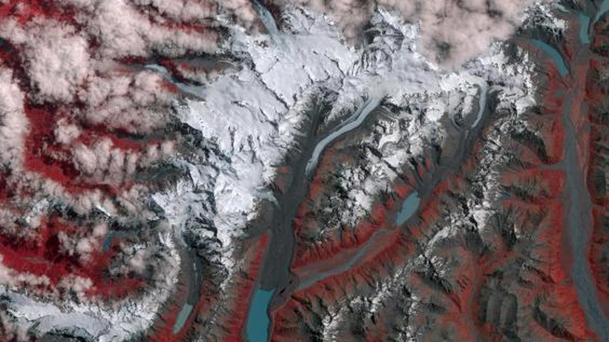 29 januari 2017. Glaciärerna på bergskedjan drar sig sakta tillbaka.