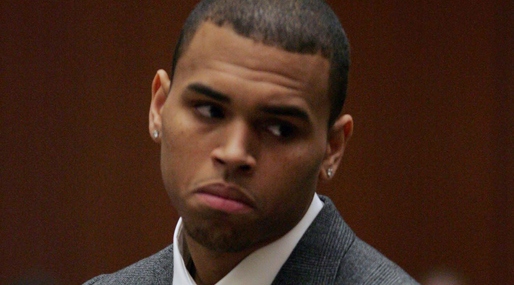 Chris Brown i rätten. 