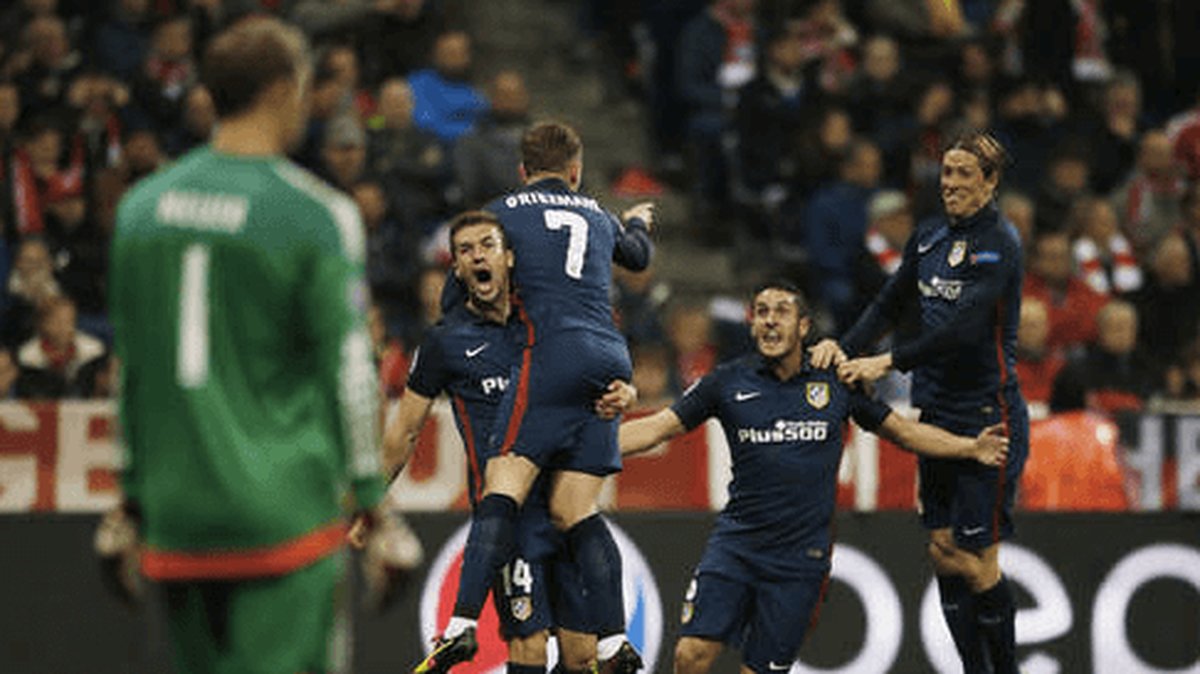 Atlético Madrid bärgade finalplatsen i München i går.
