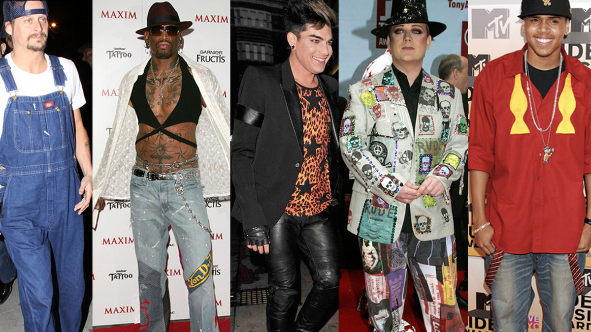 Kid Rock, Dennis Rodman, Adam Lambert, Boy George och Chris Brown har alla en sak gemensamt – de är alla några av världens sämst klädda män. 
