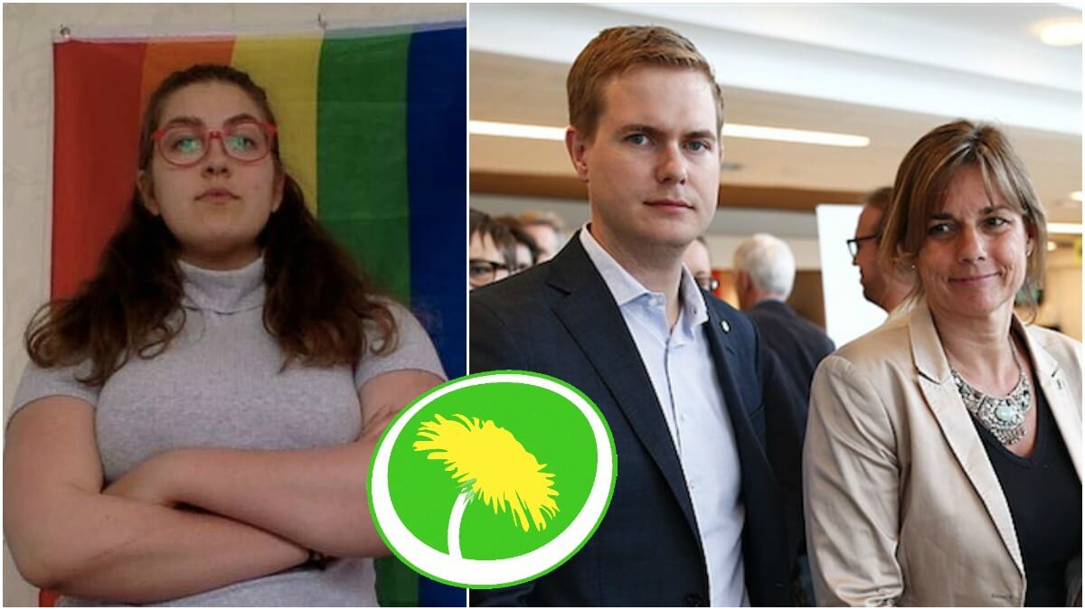 Karin Hallberg sitter i Miljöpartiet Kalmars styrelse och är språkrör för Grön Ungdom Kalmar. Hen tycker GU är bättre är MP på att ta hänsyn till transpersoner.