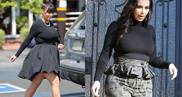 Kim Kardashian, Outfit, Gravid