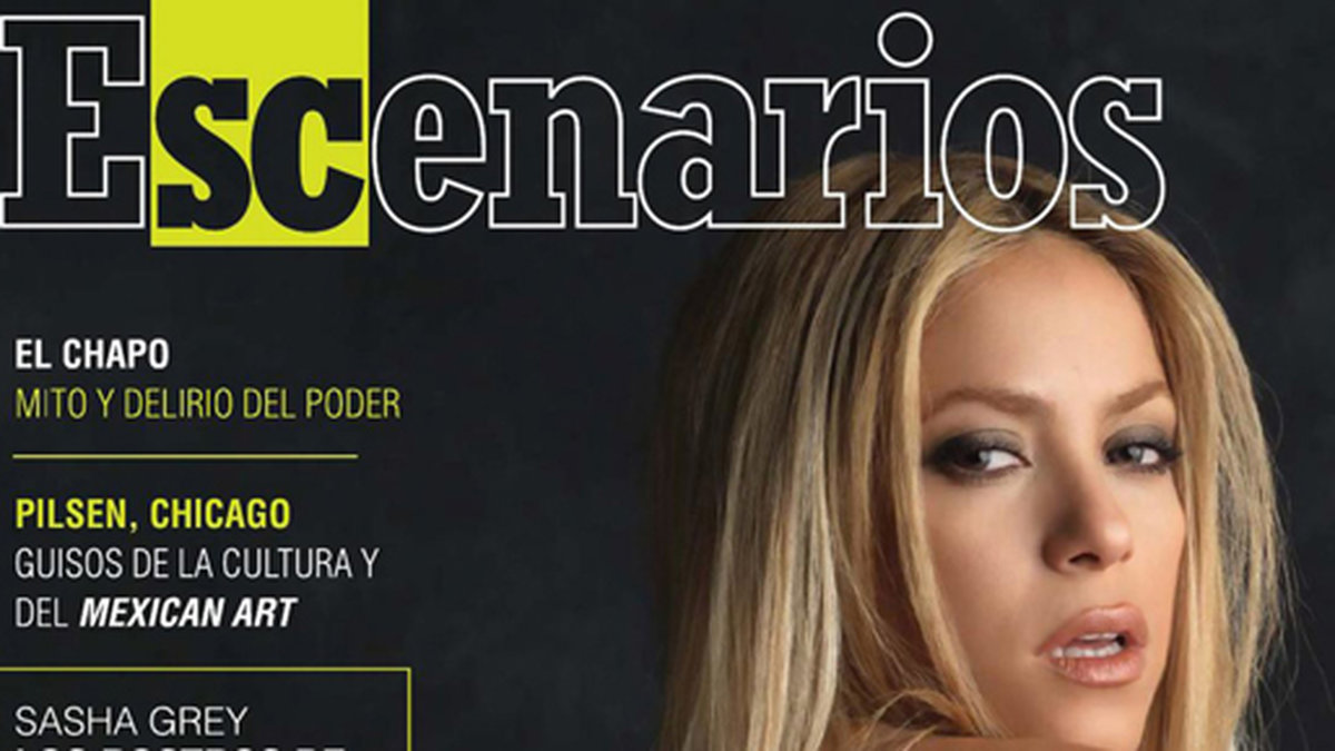 Shakira på omslaget till Escenarios.