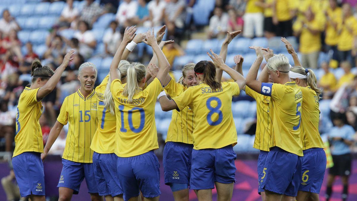 Sverige fick dansa den berömda segerdansen fyra gånger om mot Sydafrika.