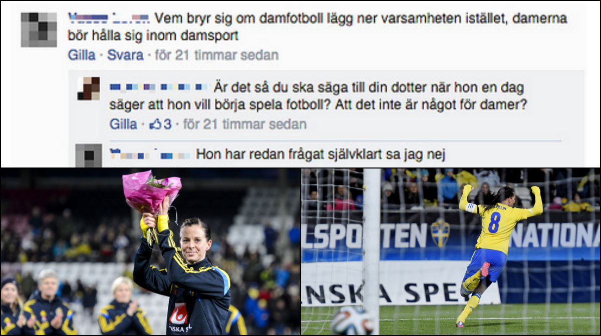 Målrekord, SvFF, Facebook, Lotta Schelin, Kommentarer, Svensk fotboll