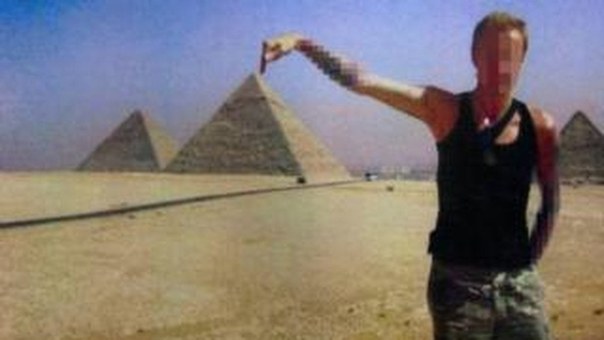 Lars Wallin på semester i Egypten.