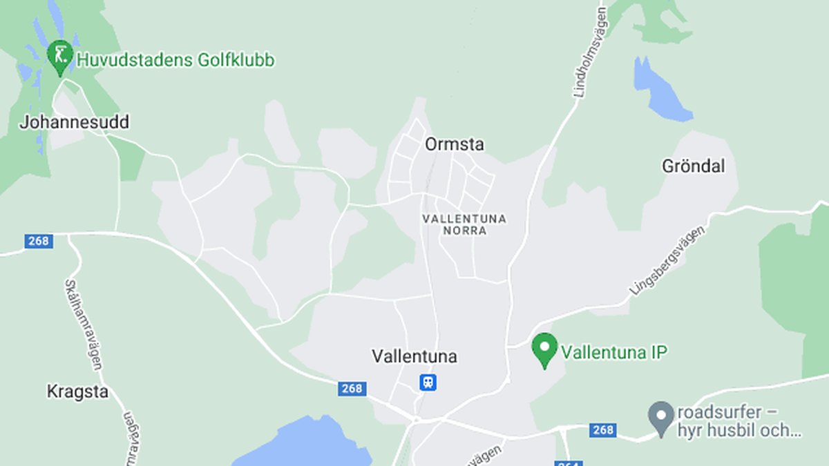Google maps, Vallentuna