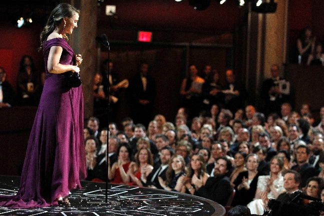 Oscarsgalan, Hollywood, Natalie Portman, Benjamin Millepied, Film, Oscarsstatyett, Black Swan, Balett