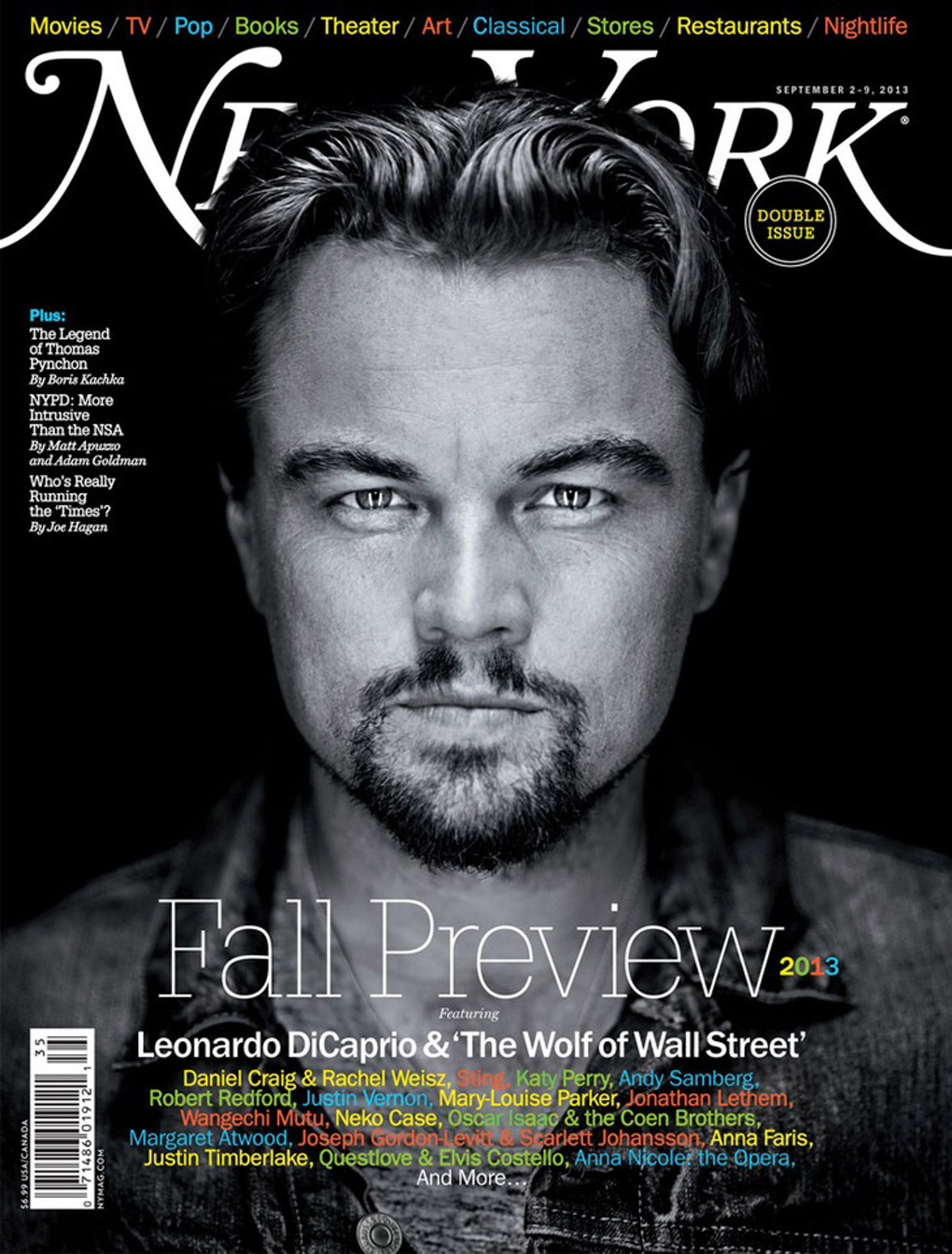 Leonardo DiCaprio på omslaget av tidningen "New York Magazine".
