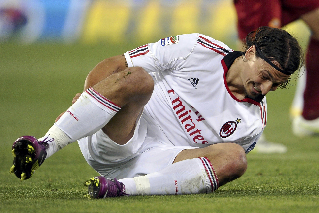 Zlatan Ibrahimovic är skadad.