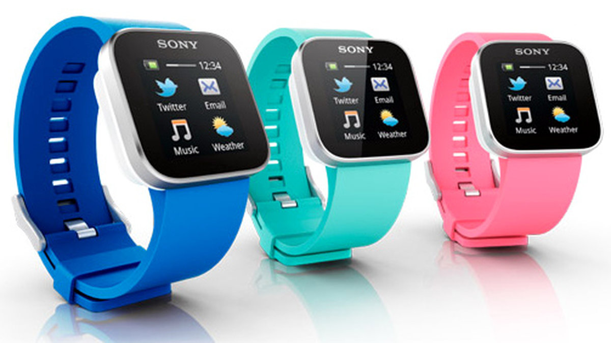 Sonys klocka finns i flera olika färger.
