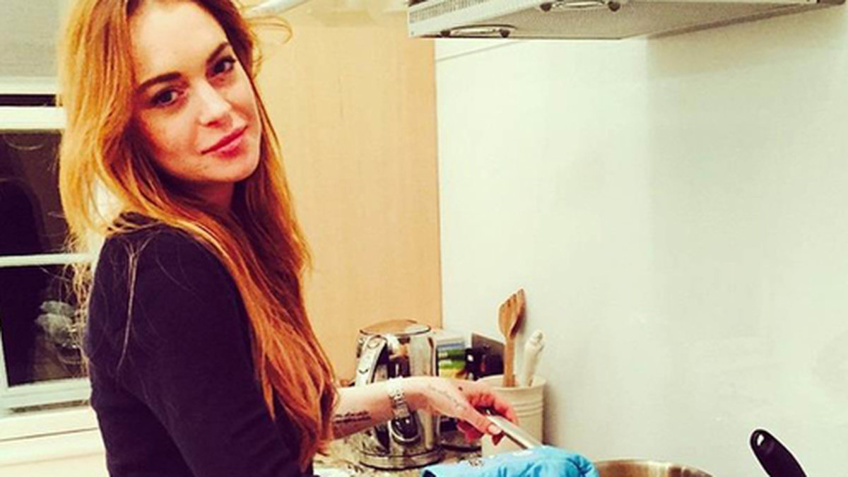 Lindsay Lohan lagar mat. 