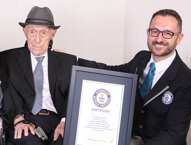Guinness Rekordbok, Världens äldsta, Världsrekord, Förintelsen