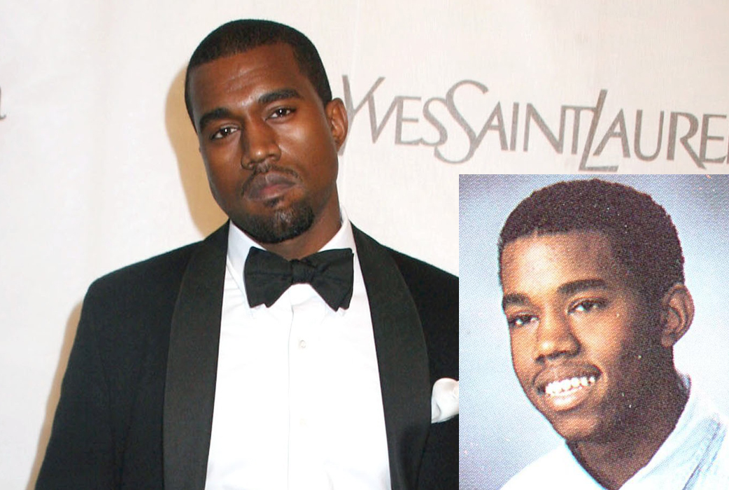 Kanye West firade av ett sockersött smil på sitt skolfoto. Kanye West firade av ett sockersött smil på sitt skolfoto.