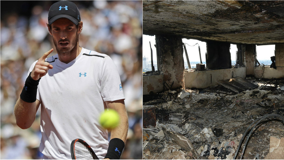 Andy Murray planerar att skänka vinstpengar från en eventuell seger vid ATP-turneringen i London i helgen till en minnesfond för brandoffren i Grenfell Tower.