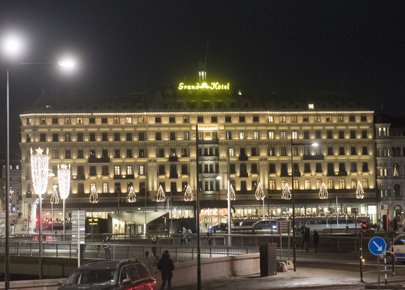 Det ska även ha botts på Grand Hotel i centrala Stockholm. Foto: Fredrik Sandberg/TT Det ska även ha botts på Grand Hotel i centrala Stockholm. Foto: Fredrik Sandberg/TT