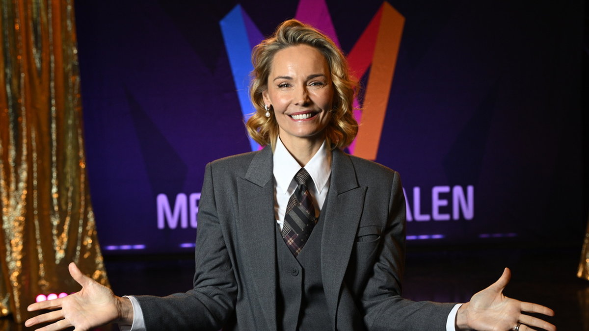 Carina Berg presenterades som programledare för Melodifestivalen på en pressträff på SVT.