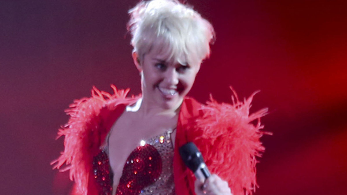 Miley bjöd på en rejäl show. 
