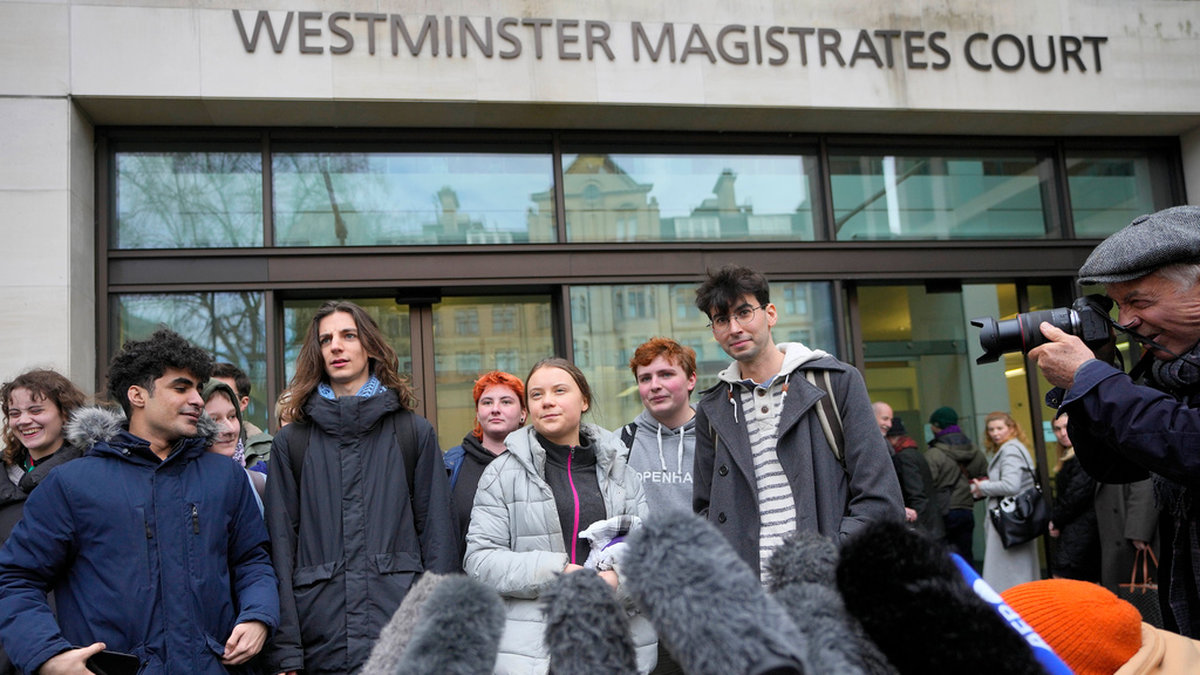 Greta Thunberg frias i rätten i London, rapporterar flera medier. Hon stod åtalad för störande av allmän ordning.