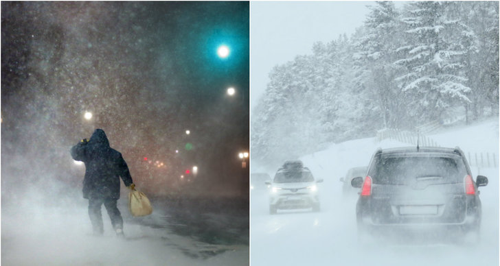 Snöstorm, Arlanda, Stockholm, Trafiken