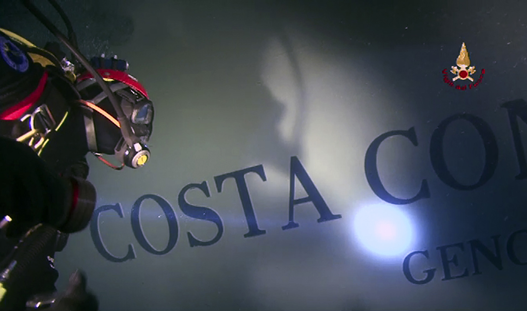 Vraket av Costa Concordia.