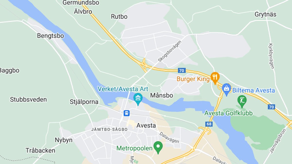 Google maps, Avesta