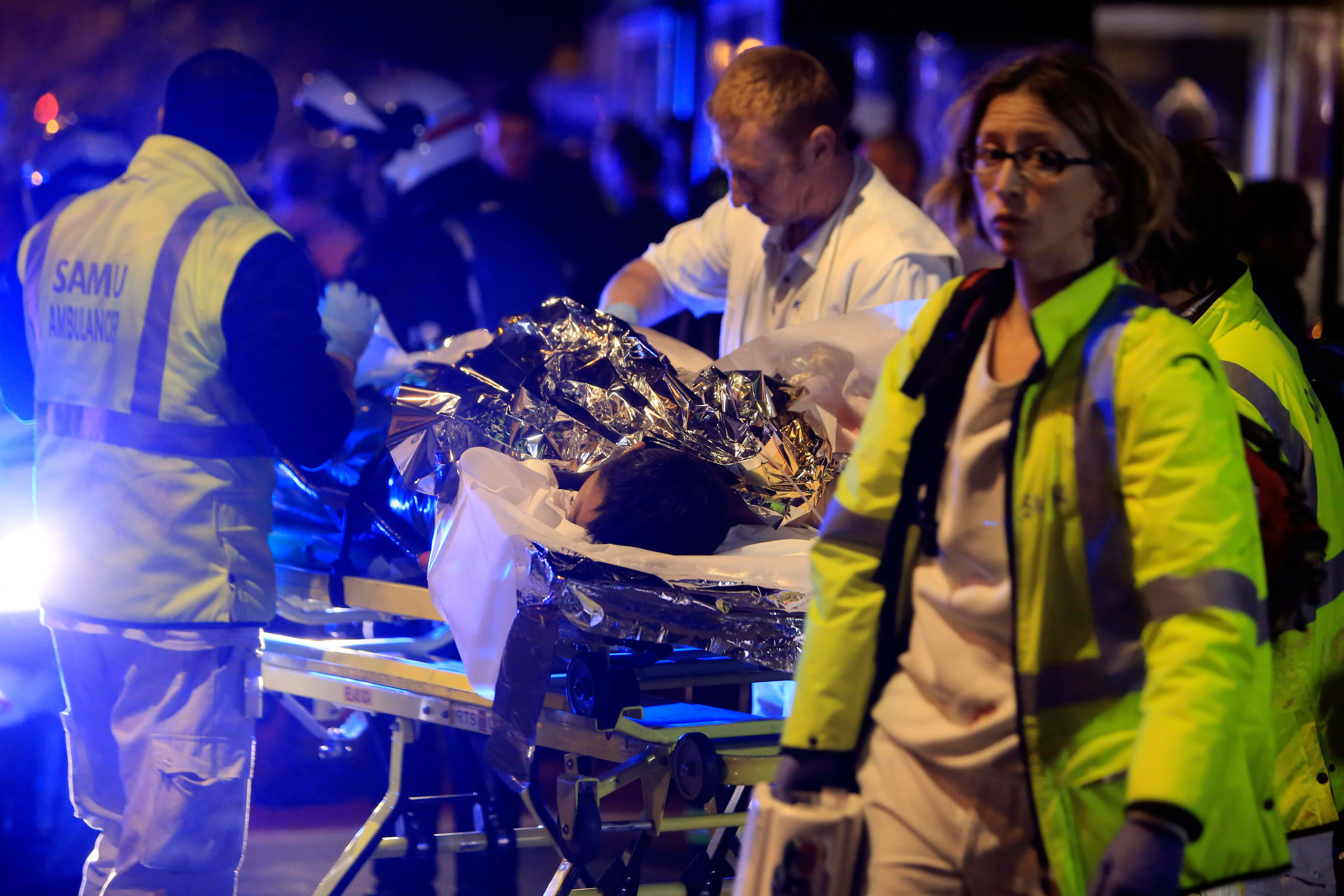 Efter en av terrorattackerna i Paris Efter en av terrorattackerna i Paris