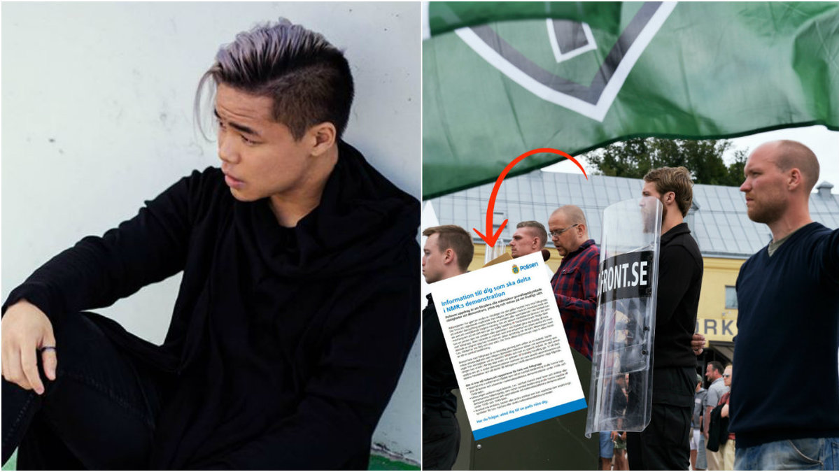 Danny Lam reagerar på polisens informationsblad inför Nordiska Motståndsrörelsens demonstration.
