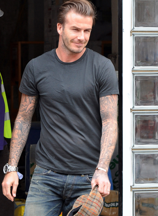 David Beckham har kollat på hus i London.