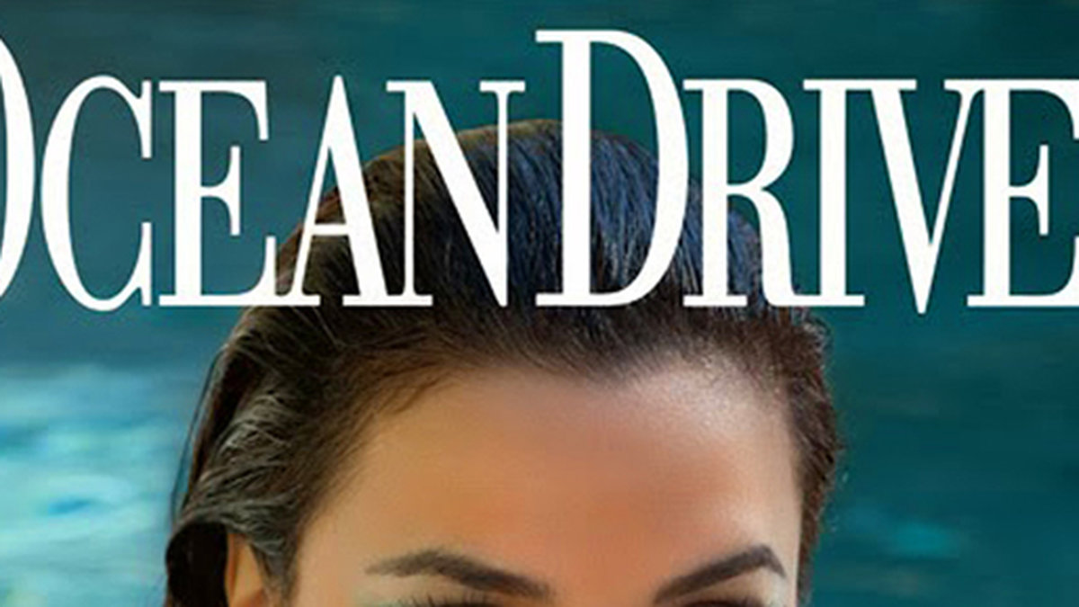 Eva Longoria pryder omslaget till tidningen Ocean Drive. 