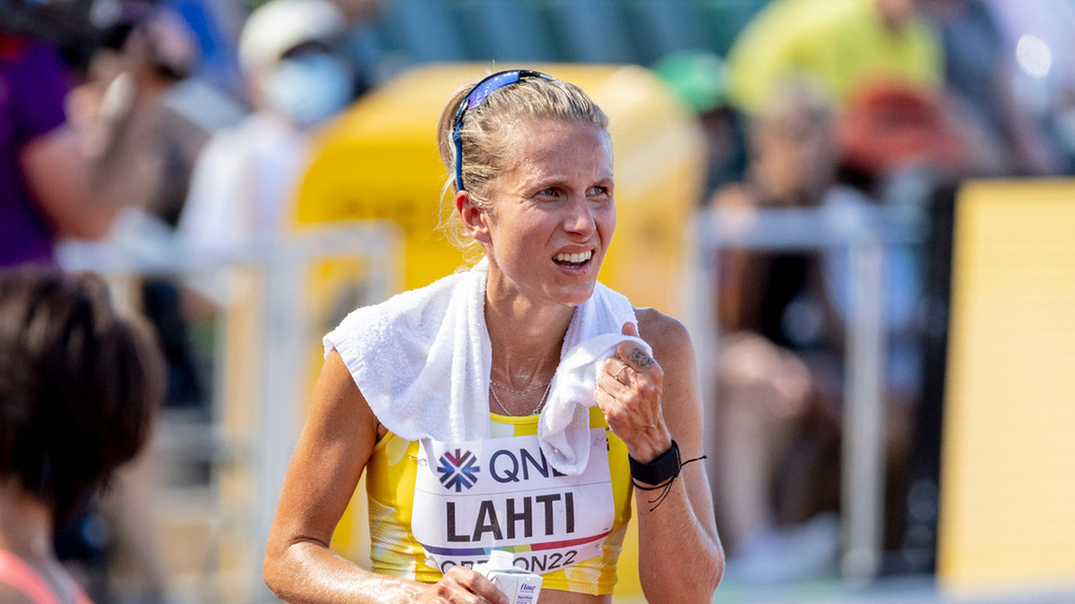 Sarah Lahti står över kvällens 5 000 meter i EM i München. Arkivbild.