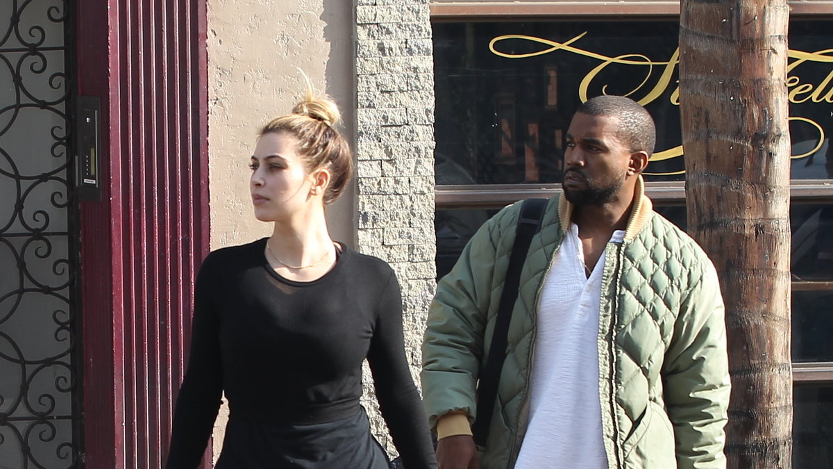 På promenad med Kanye West.