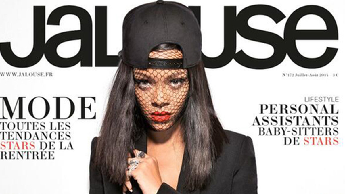 Rihanna på omslaget till ett franskt magasin. 