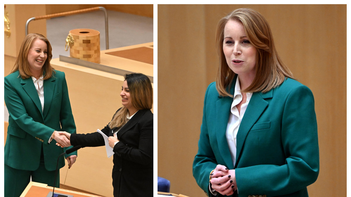 Under onsdagen tackades Annie Lööf av i riksdagen