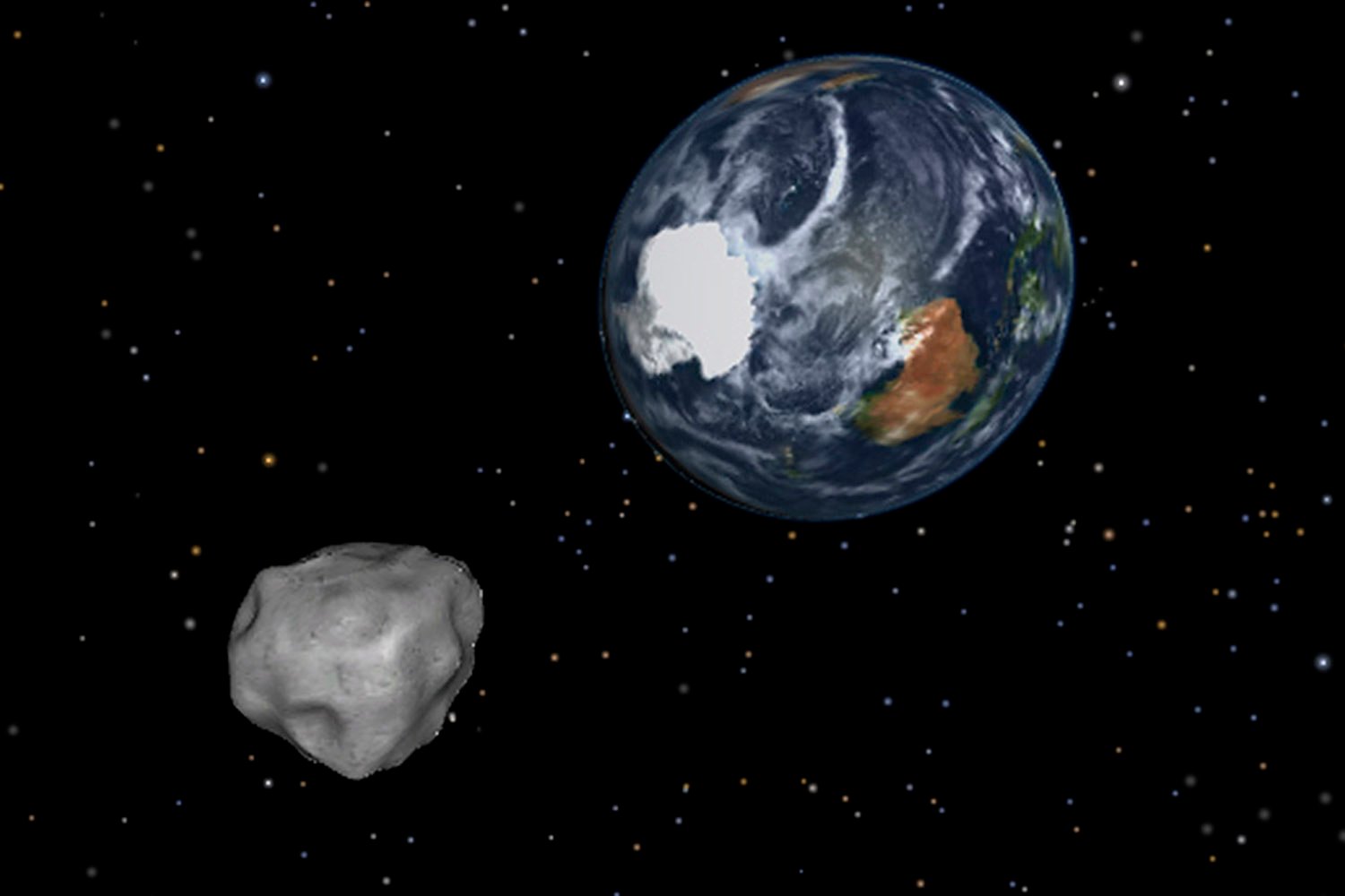 På julafton flyger en enorm asteroid förbi jordklotet.
