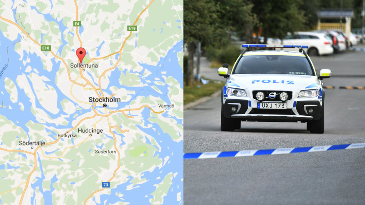 Ett par i 75-årsåldern hittades knivskurna i ett radhusområde i Sollentuna, Norra Stockholm.