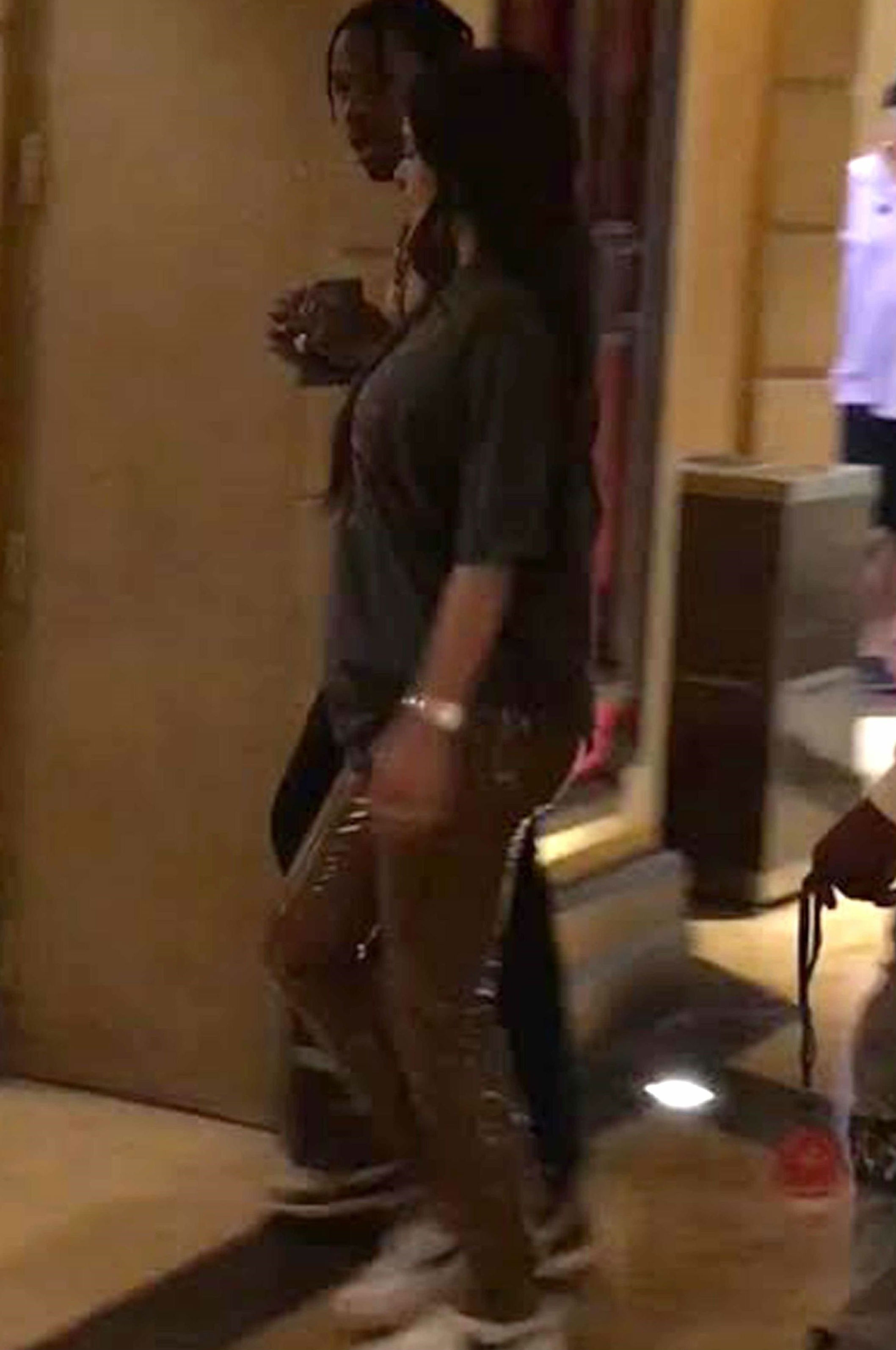 Travis Scott och gravida flickvännen Kylie Jenner i Las Vegas. 