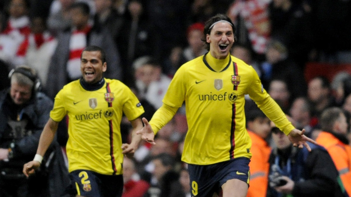 Men på senare år har Zlatan varit lyckosam mot engelskt motstånd. Han gjorde två mål för Barcelona 2010.