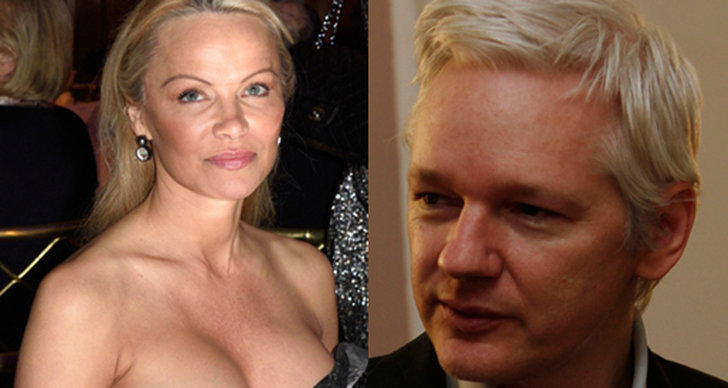 Julian Assange, Pamela Anderson
